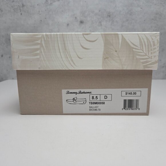 Tommy Bahama Brown Leather Driving Loafers Ballast Size Mens 8.5 - Picture 5 of 10